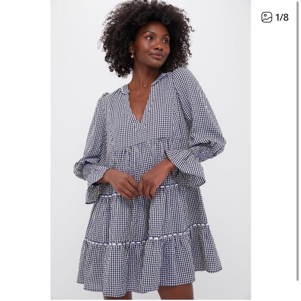 Navy Gingham Kenzo Dress - Tuckernuck